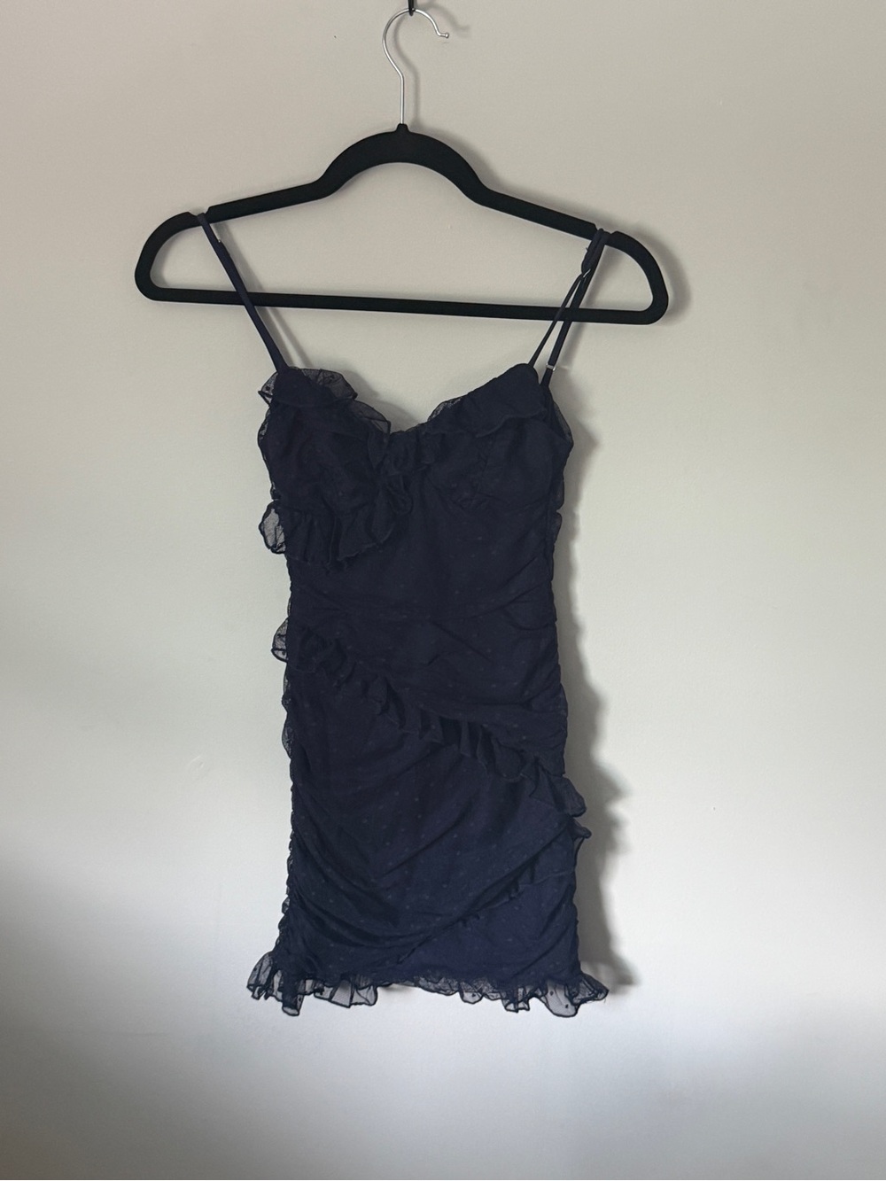 Lucy in the Sky Navy Ruffled Mini Dress